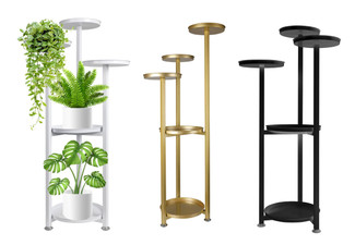 Levede Outdoor & Indoor Plant Stand Rack - Three Colours Available