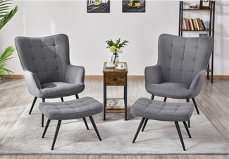 Two-Pack Lounge Chair & Ottoman
