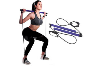 Portable Pilates Bar Kit with Resistance Band - Available in Two Colours