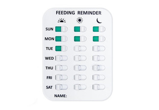 Three-Times a Day Magnetic Pet Feeding Reminder