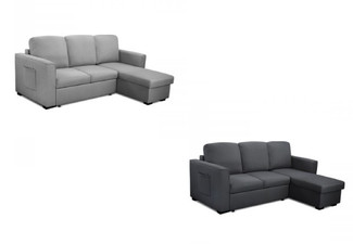 Three Seat Sofa Bed with Chase - Three Colours Available