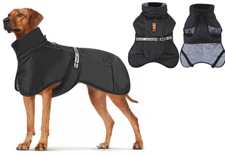 Pet Water-Resistant Winter Dog Coat - Available in Three Colours & Six Sizes