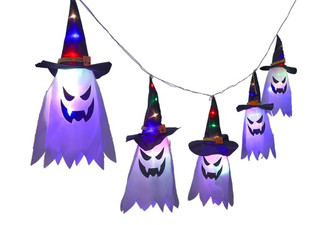 Five-Piece Halloween Ghost LED Lights
