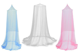 Dome Mosquito Stopping Net Bed Canopy - Available in Three Colours & Option for Two-Pack