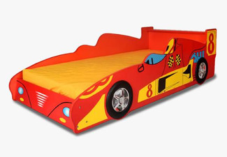 Children's Red Race Car Bed