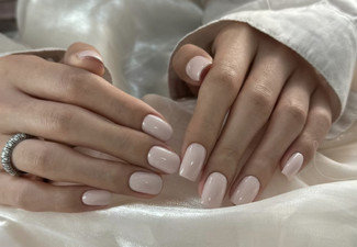 Exclusive Clear French Gel Polish incl. Manicure for One - Option for French Gel Polish or Pure Colour Gel Polish