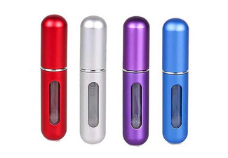 Four-Pack 5ml Refillable Perfume Bottles