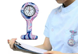 Patterned Nurse Watch - Six Designs Available - Option for Two-Pack