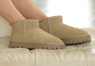 Uggaroo Lucie Mini Platform Slipper Boot - Available in Two Colours & Three Sizes