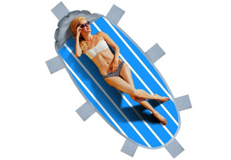 Beach Blanket with Inflatable Pillow