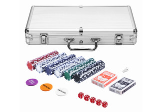300-Piece Poker Chip Game Set with Carry Case