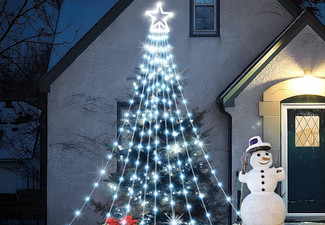 Christmas Solar Topper Star String Light - Available in Three Colours