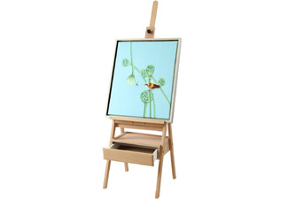 Wooden Easel with Storage Drawer