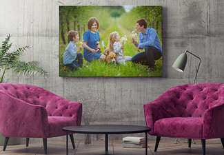 40 x 50cm Large Personalised Canvas Print - Larger Options Available & Pick-Up or Delivery