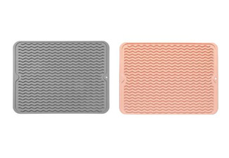 Silicone Dish Drying Mat - Four Colours Available