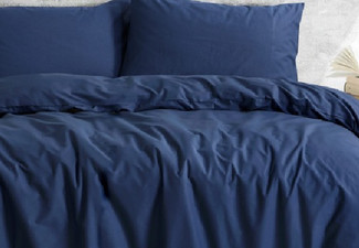 Duvet Cover Incl. Pillowcase - Six Colours & Five Sizes Available