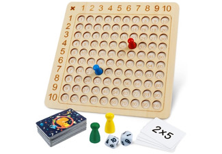 Wooden Montessori Educational Multiplication Board Game
