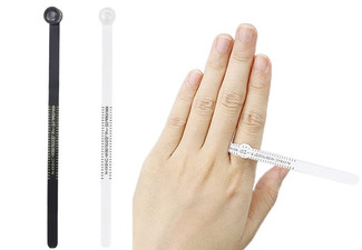 Two-Pack Finger Sizer Gauge with Magnifying Glass A- Z - Two Colours Available & Option for Both
