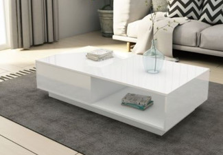 Coffee Table with Storage Shelf - Two Colours Available