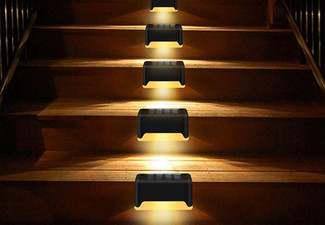 Set of 12 Solar-Powered Deck Lights - Two Colours Available