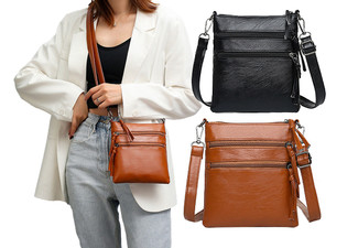 Women's Crossbody Bag - Available in Two Colours & Option for Two-Pack