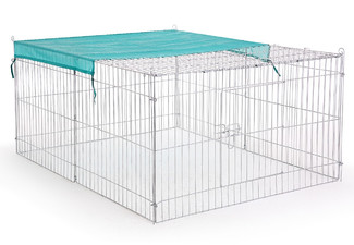 Pet Metal Cage with Fabric Cover - Two Sizes Available
