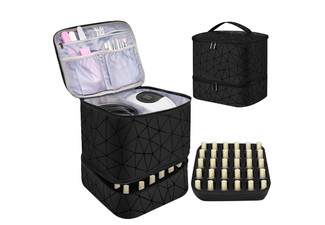 Nail Polish Organiser & Nail Dryer Case - Five Colours Available