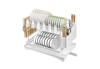 Two-Tier Dish Drying Rack