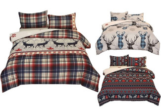 Christmas Duvet Cover Set - Available in Thee Styles & Four Sizes