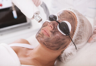 Rejuvenating Carbon Laser Facial for One - Option for Face Only, Face & Neck, or Face, Neck & Decolletage