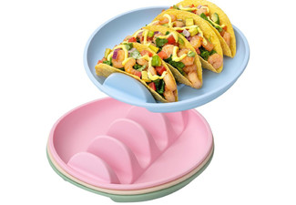 Silicone Taco Holder with Dividers - Available in Four Colours