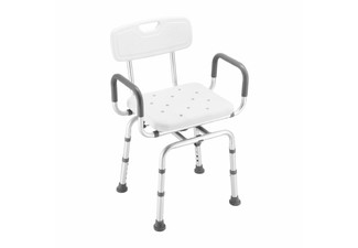 Adjustable 360-Degree Swivel Shower Chair
