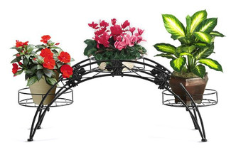 Levede Metal Plant Stand - Available in Two Colours & Option for Two-Pack