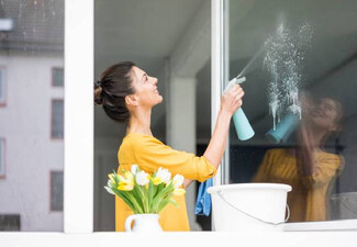 Home Window Cleaning Service - Options for Internal or External Windows up to a Four-Bedroom Single-Level House - Gutter Cleaning Service Also Available