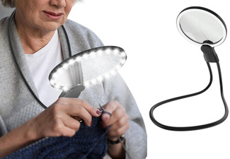 3X Magnetic Neck Magnifier with Light - Option for Two