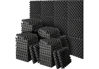 12-Pack Self-Adhesive Acoustic Foam Panel