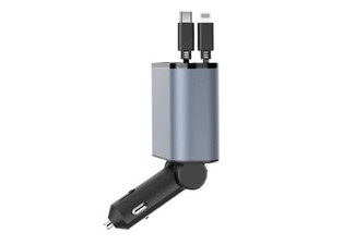 Four-in-One Retraceable Car Charger - Three Options Available