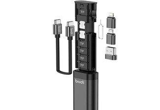 9-in-1 Data Cable with USB Type-C Card Reader