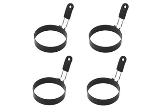 Four-Pack Kitchen Stainless Steel Egg Rings