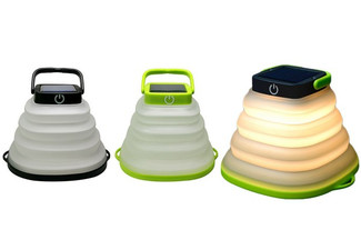 Collapsible Solar Lamp - Two Colours Available & Option for Two-Pack