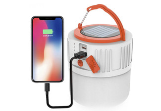 Two-in-One Solar Powered Night Light Phone Charger - Two Sizes Available