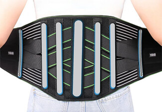 Breathable Back Support Belt with Removable Lumbar Pad - Available in Five Sizes