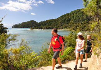 Three-Day All-Inclusive Abel Tasman National Park Self Guided Walk incl. All Meals (Breakfast, Lunch & Dinners) Beachfront Lodge Accommodation, Vista Cruise & Transfers - September 2024 to May 2025 Dates Available