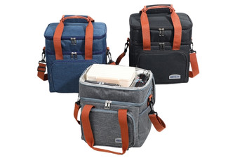 Large Capacity Double Layer Crossbody Lunch Bag - Three Colours Available