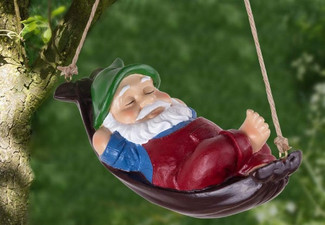 Hanging Gnome Garden Decoration - Two Colours Available