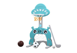 Five-in-One Kids Basketball Hoop Stand Set