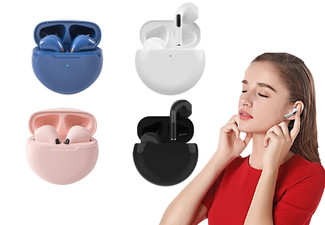 Wireless Bluetooth Sports Earbuds with Charging Case - Four Colours Available