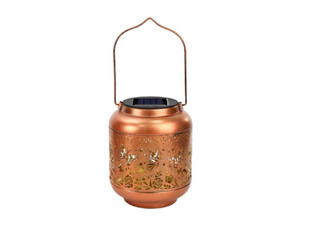 Outdoor Solar Metal Hanging Lantern - Available in Two Styles & Option for Two