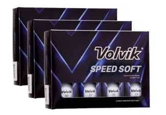 Three-Dozen Volvik Speed Soft Golf Ball - Available in Six Colours