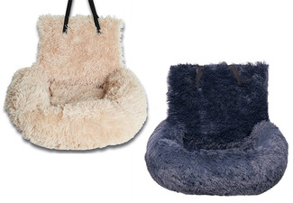 Pet Calming Car Bed - Available in Two Colours & Two Sizes